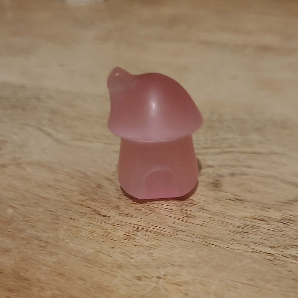 Pink Tiger Eye Mushroom House